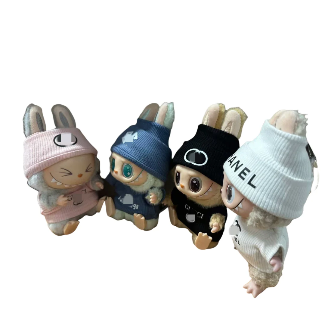 labubu clothes luxury 17cm designers branded Doll Accessories Suit Doll Clothes box for Chanel LV Gucci Prada