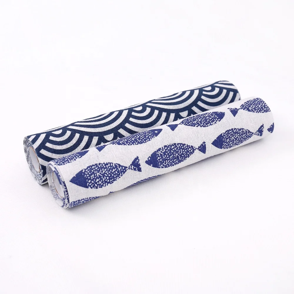 
Factory ready to ship wholesale high quality cotton polyester fabric with customized printing table runner tablecloth 