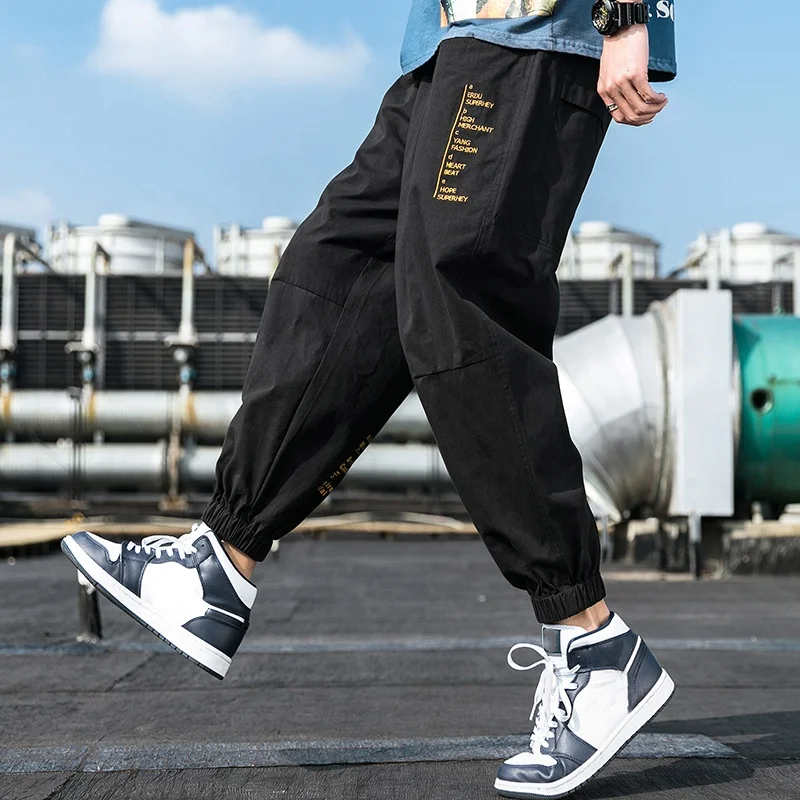 Quality High Street Trouser Men Jogger Pant Hip Hop Cargo Running Men Clothing Casual Jogger Track Pants