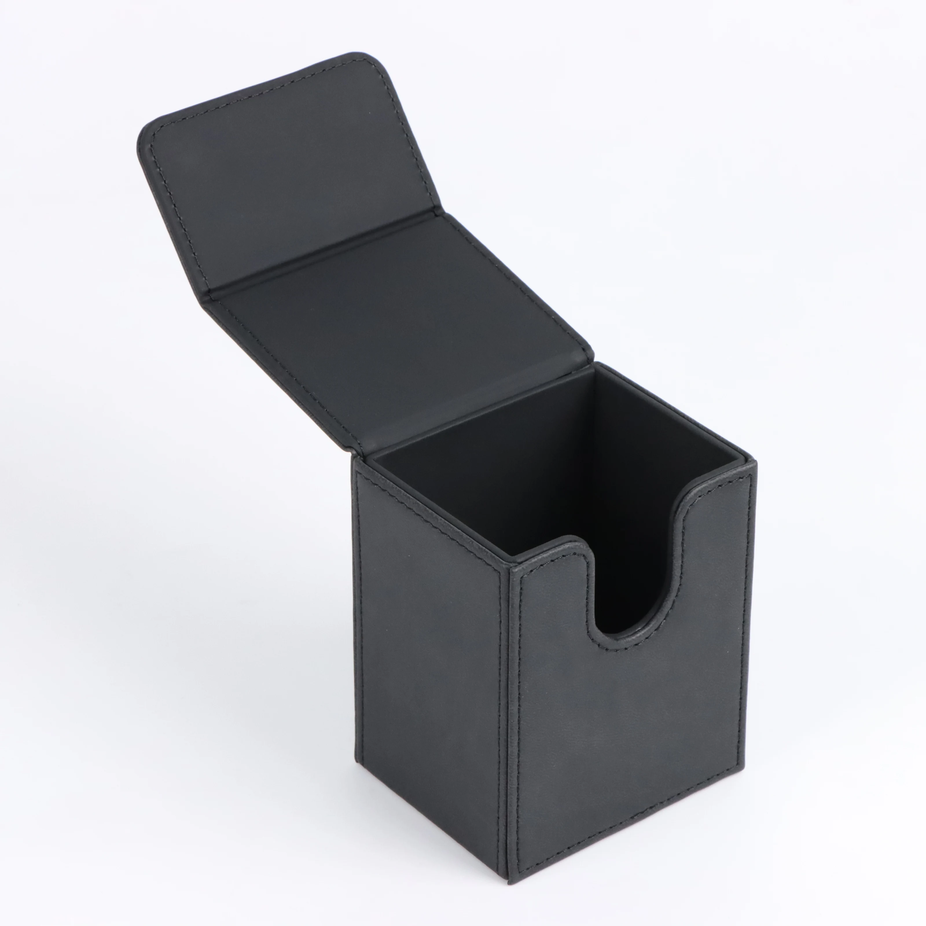 Custom PU Leather Card Deck Boxes Trading Card Storage Tcg Deck Box Leather Deck Box Board Card Case Leather