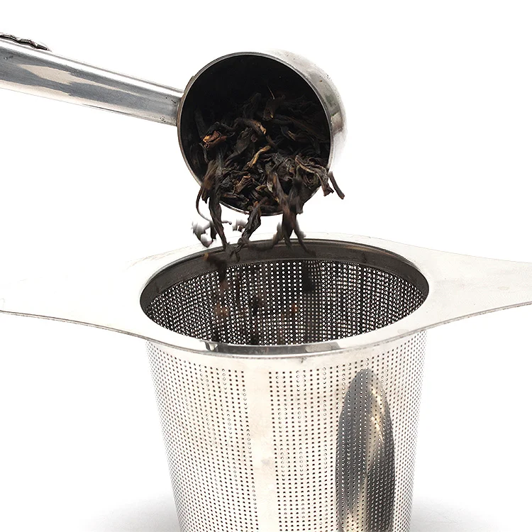 Pack 3 tea infuser set with 304 Stainless Steel Tea Filter with Double Handles for Hanging on Teapots Mugs Cups to steep tea