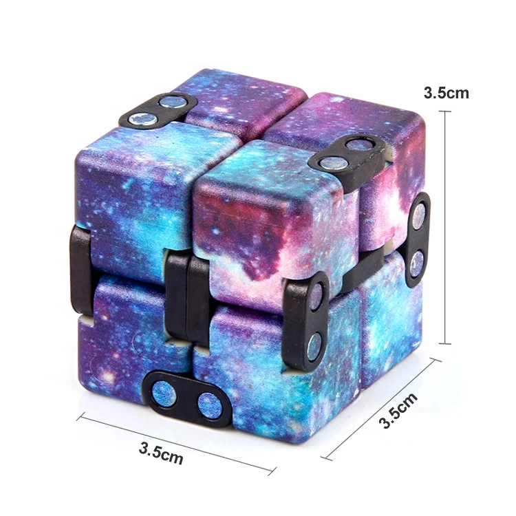 Непоседа куб кубик Juguetes antiestres пластиковая анти-стресс складной Бесконечность головоломка Магический Подарочные игрушки для детей