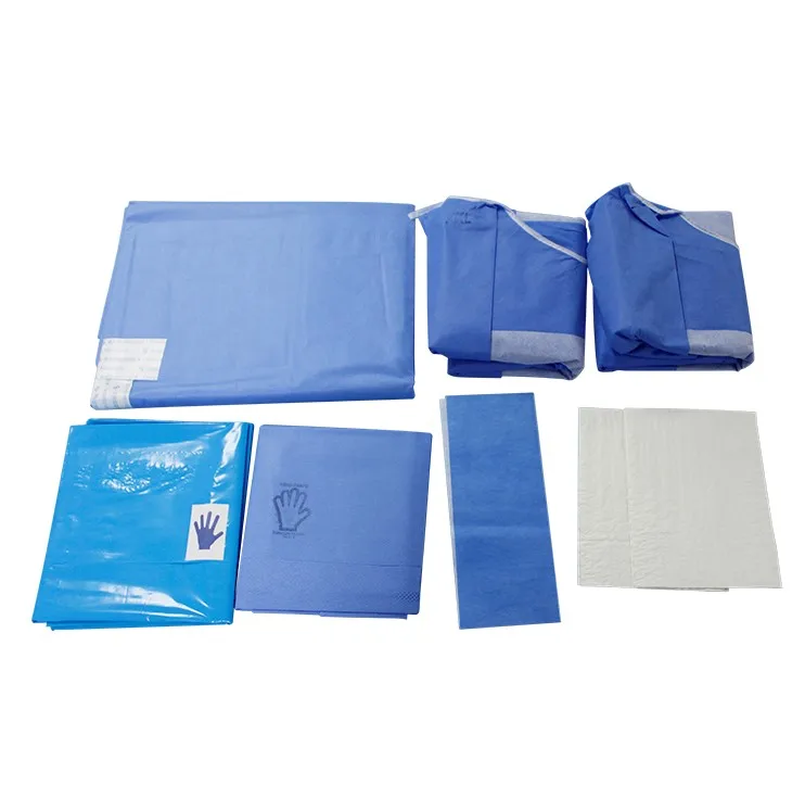 Disposable Universal Pack Hospital Operation Room Surgical Drapes Kits