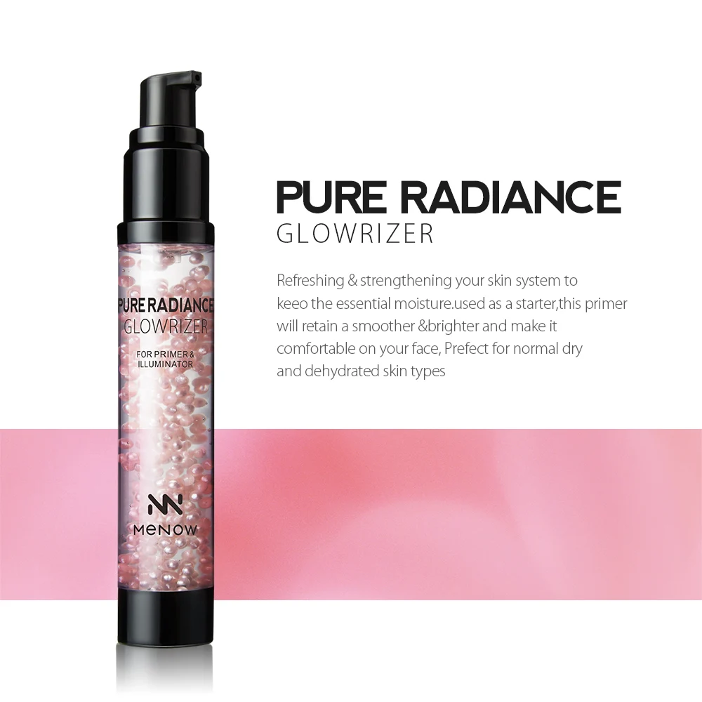 Menow SC13 OEM\ODM brand makeup waterproof pearl essence makeup primer moisturizing nutrition women cosmetics factory wholesale