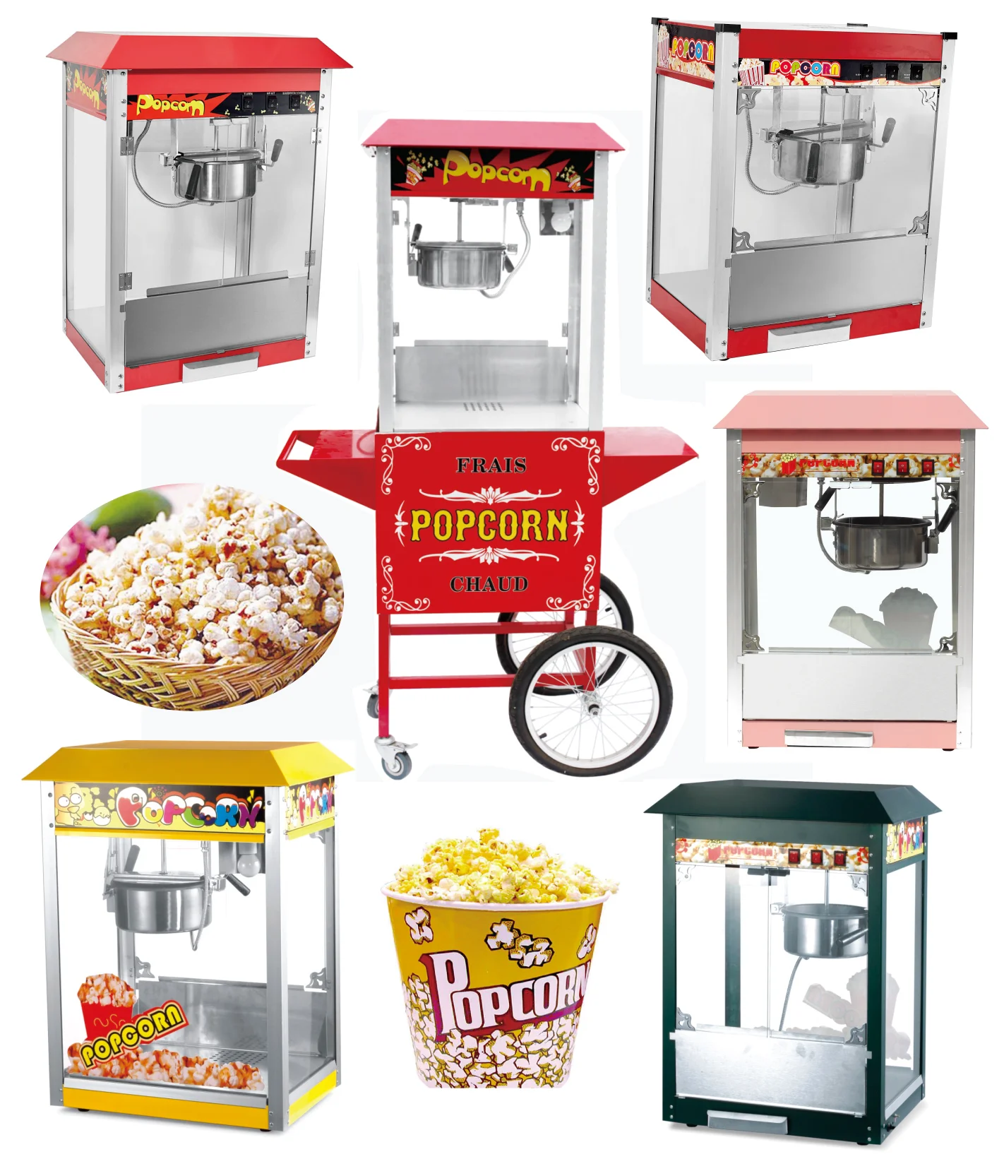 Commercial Electric Cheap Popcorn Machine With Capacity 8 Oz pop Corn Maker