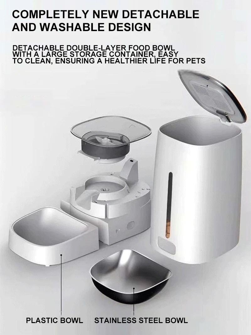 OEM/ODM high quality Wifi Control Automatic Pet Feeder with Camera for Dog Cat Food Dispenser Feeder Pet Product