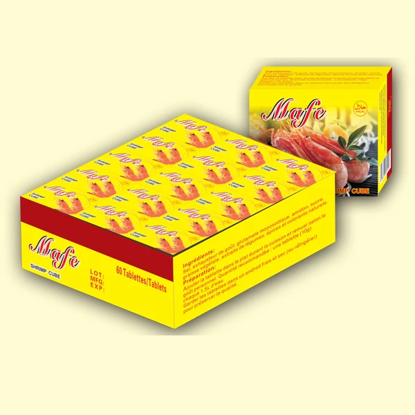 HALAL crayfish flavour bouillon cube seasoning cube & mixed spices seasoning stock cube