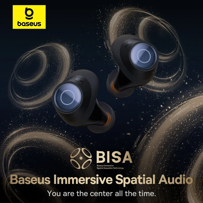 Baseus Bowie MA10 Pro Wireless Earphones 48dB Active Noise Cancellation Bluetooth 5.3 Earbuds 40H Battery Life IPX6 Waterproof