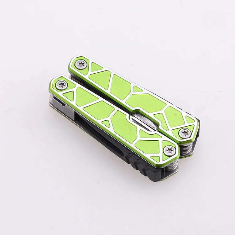 Multi Knife 12 In 1 Stainless Steel Foldable Pocket Multitool Pliers Multi Tool With Sheath For Outdoor Survival Hiking Camping