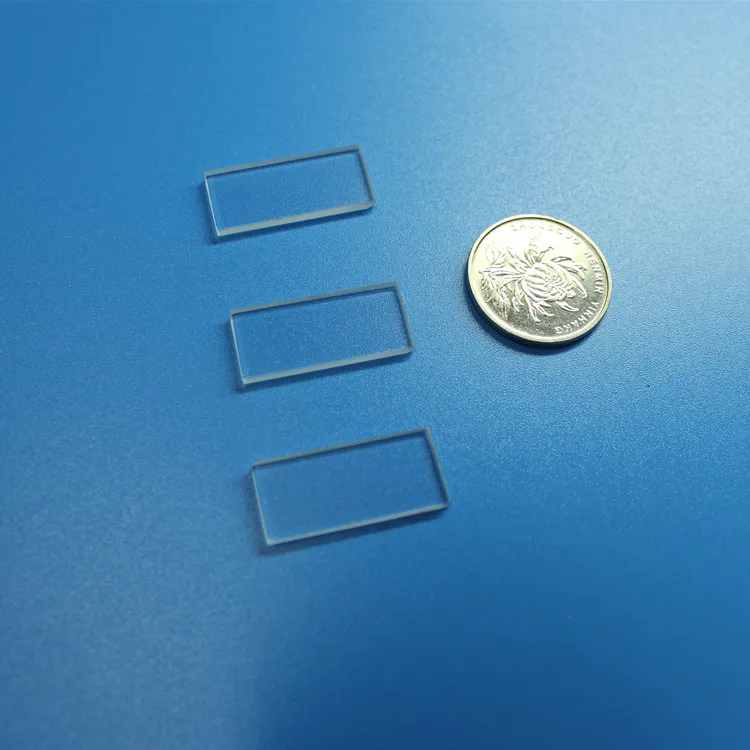 Rectangle fused silica transparent uv quartz glass plate for laboratory instrument
