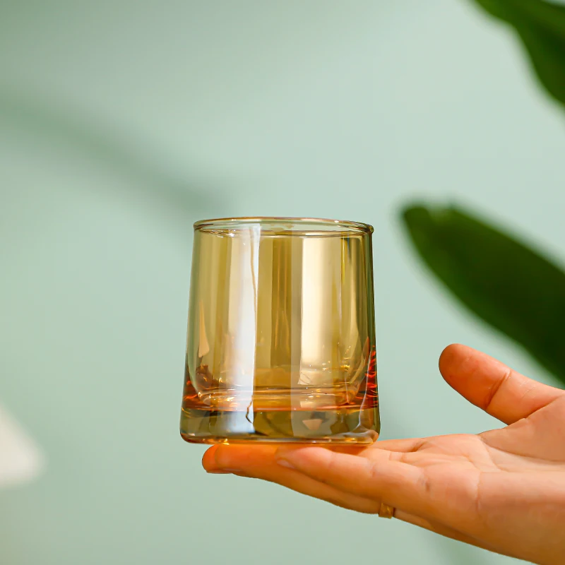 2023 New Arrival 250ml Clear Conical Glass Cup Empty Glass Water Cup