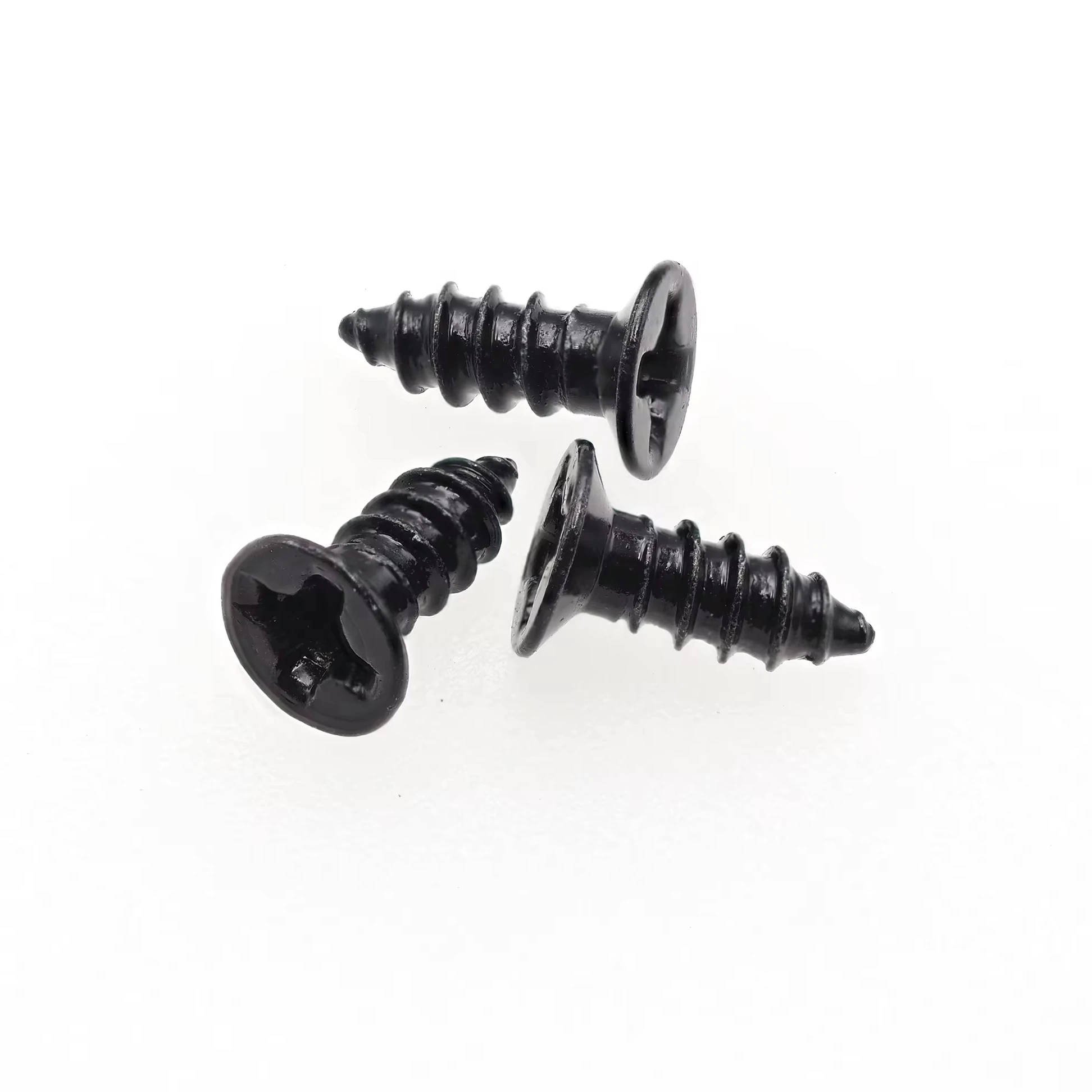 Black Cross Self-tapping Screws Wholesale Countersunk Head Self-tapping Flat Head Self-tapping Small Screws M2/M3 /M4/M5 Steel