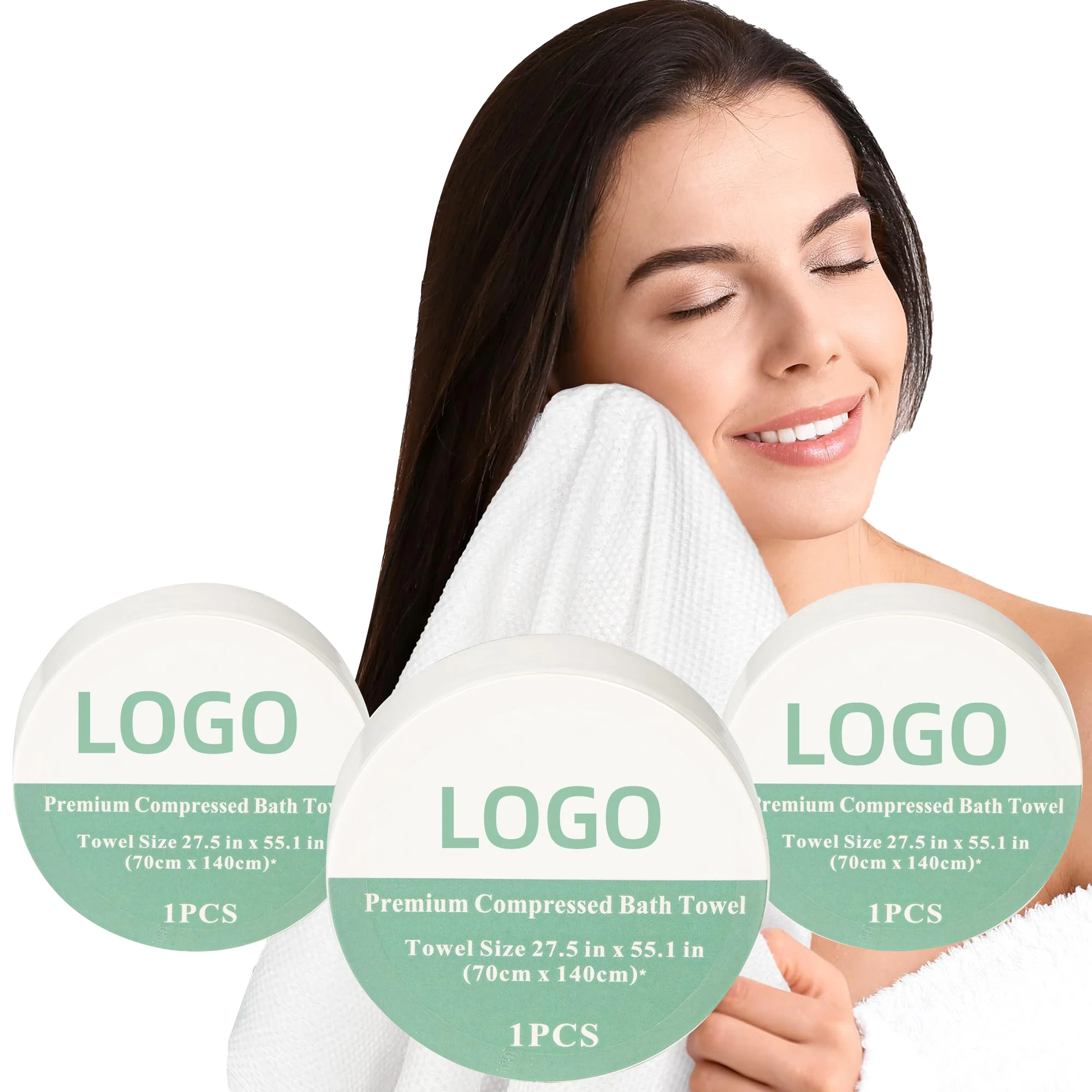 30*60cm Disposable Compressed Towel Beauty Hotel Barber Shop Cotton Bath Towel