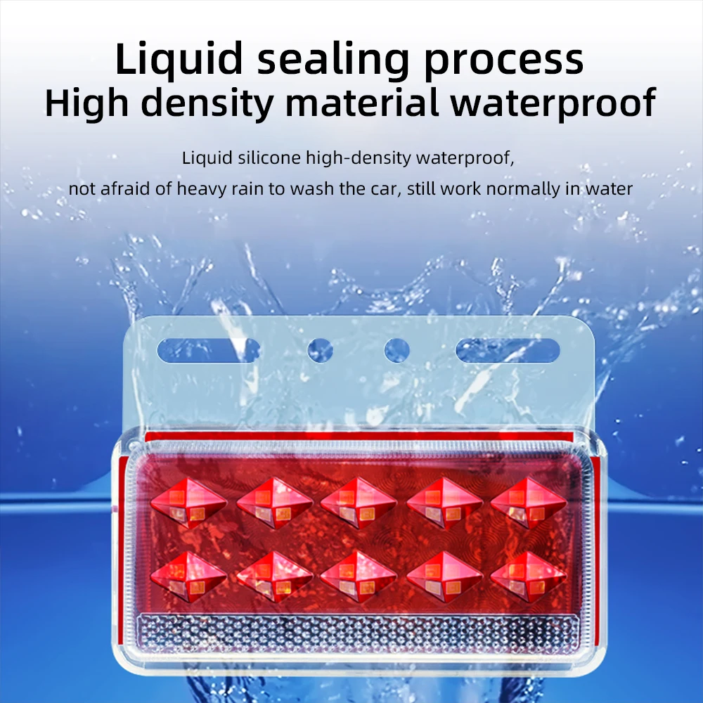 Waterproof Truck Signal Lights DC 24V LED 5D LED Auto Pickup Bus Lorry Side Marker Indicators Trailer Light Rear Fog DRL Lamp