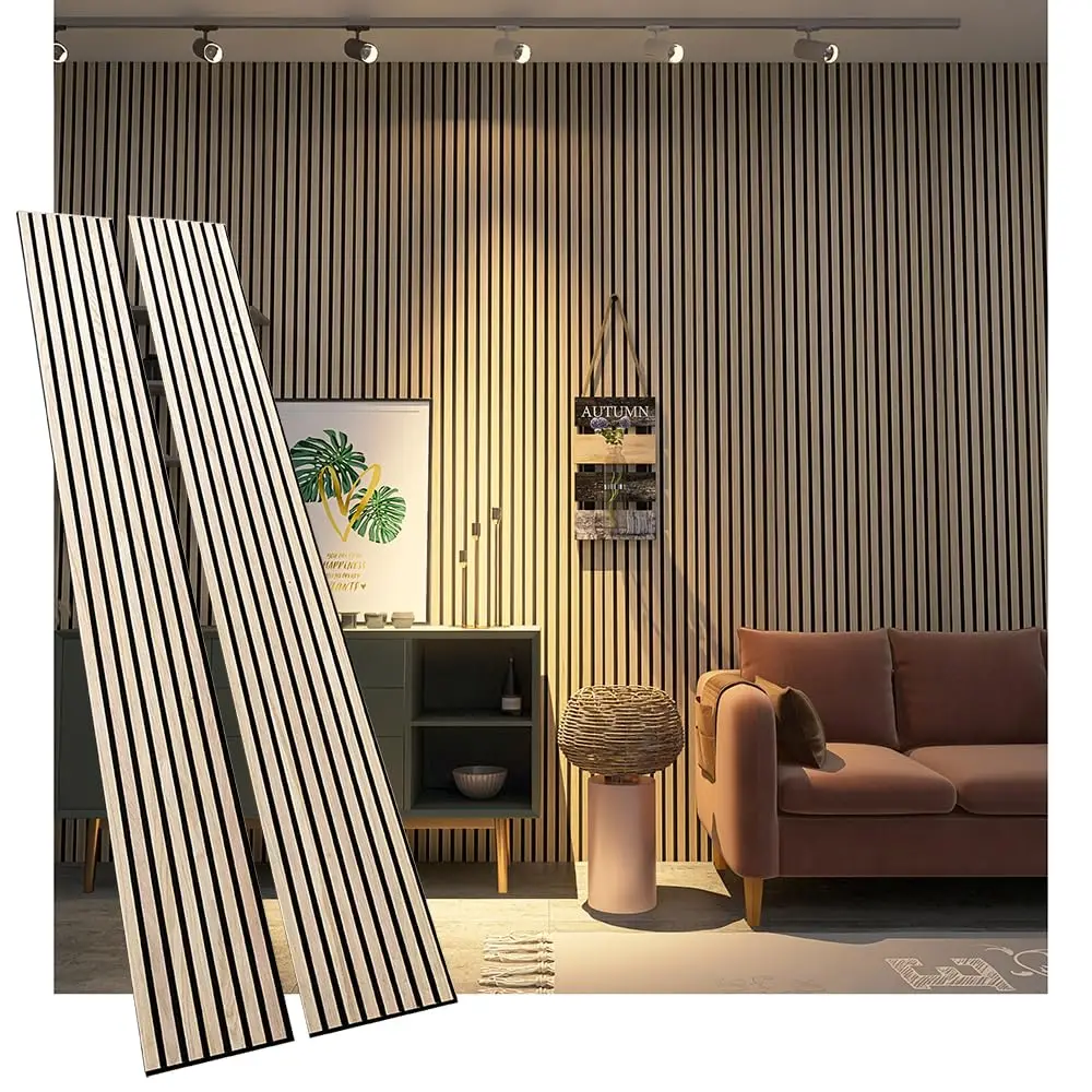 Guangdong Foshan Akupanel Solid Wood Slats Timber Acoustic Panels For Home Theater Church Wall Decoration Acoustic Treatment