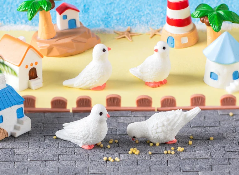 resin mini baby kids beach toys toddlers with bucket beach sand castle molds resin pigeon lighthouse coconut tree