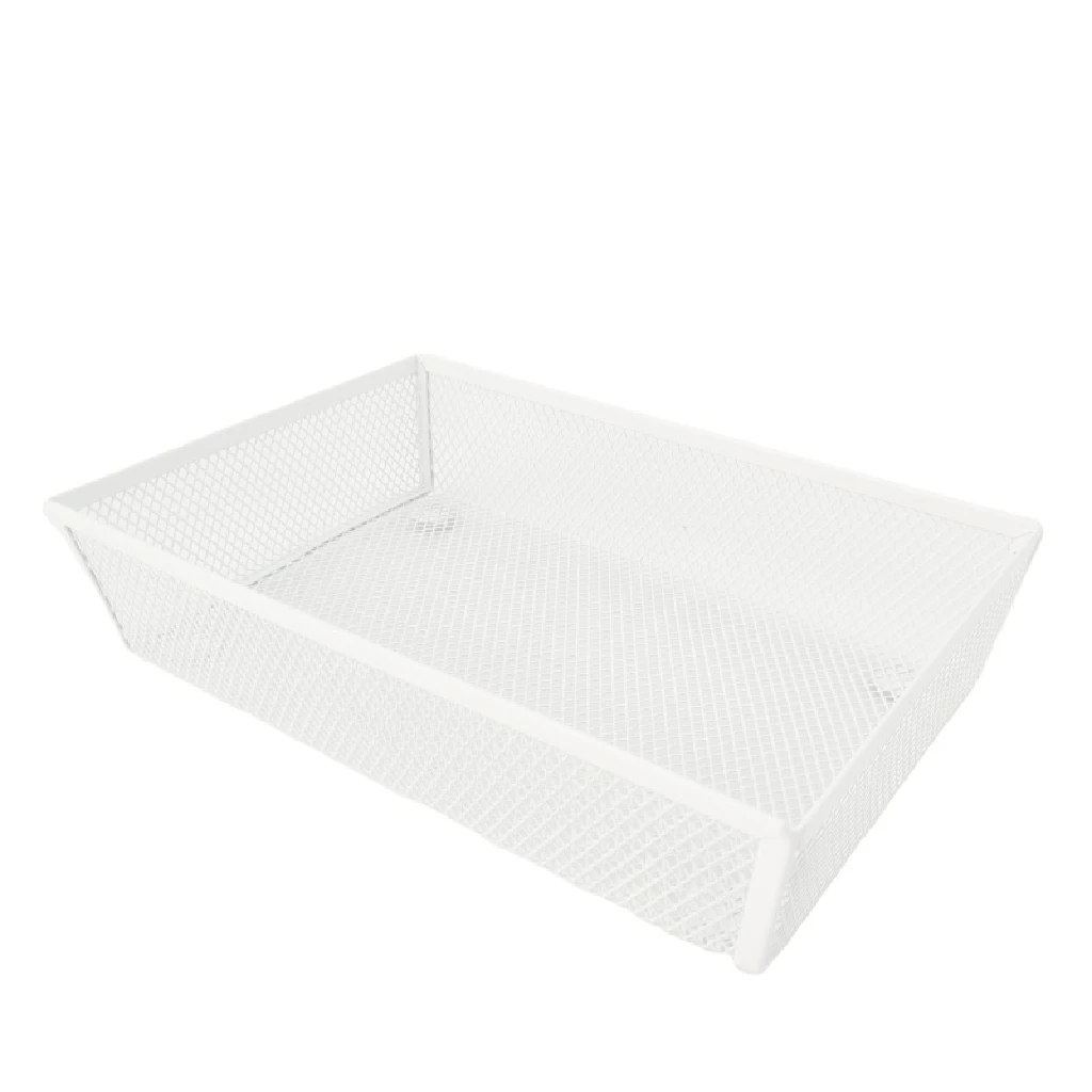 White Kitchen Cabinet Storage Holder Dinnerware Cutlery Organizer Kitchen Accessories Knife, Fork, Spoon Storage Basket for Home