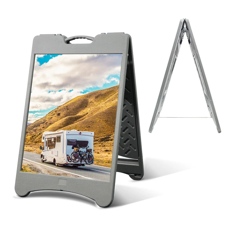  Free Standing Advertising Poster Board Stands Plastic Display