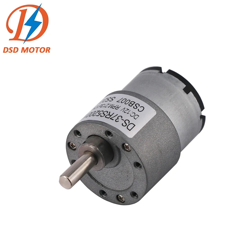DSD Motor 37mm 12 Volt 24V DC Gear Motor 2 rpm