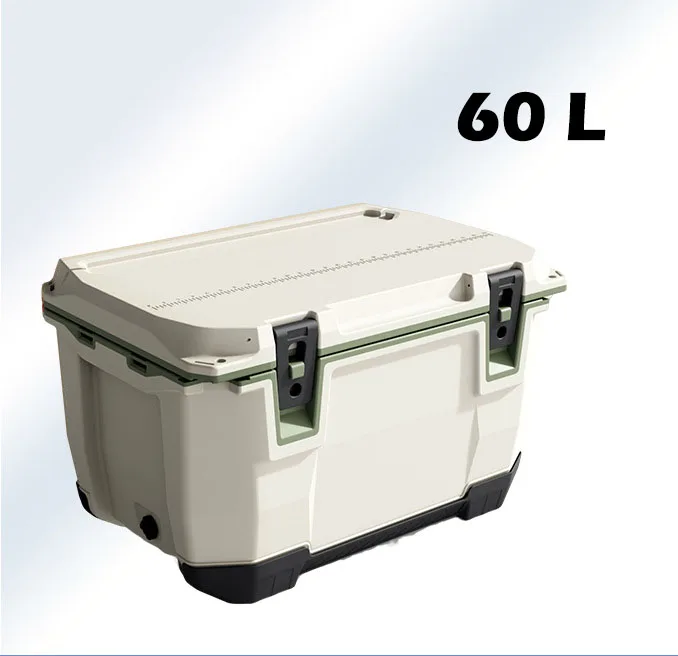 GRASSFIT New Design OEM Outdoor Camping Picnic Fresh Food Beer Waterproof Large Capacity Portable Car Ice Chest 60L Cooler Box