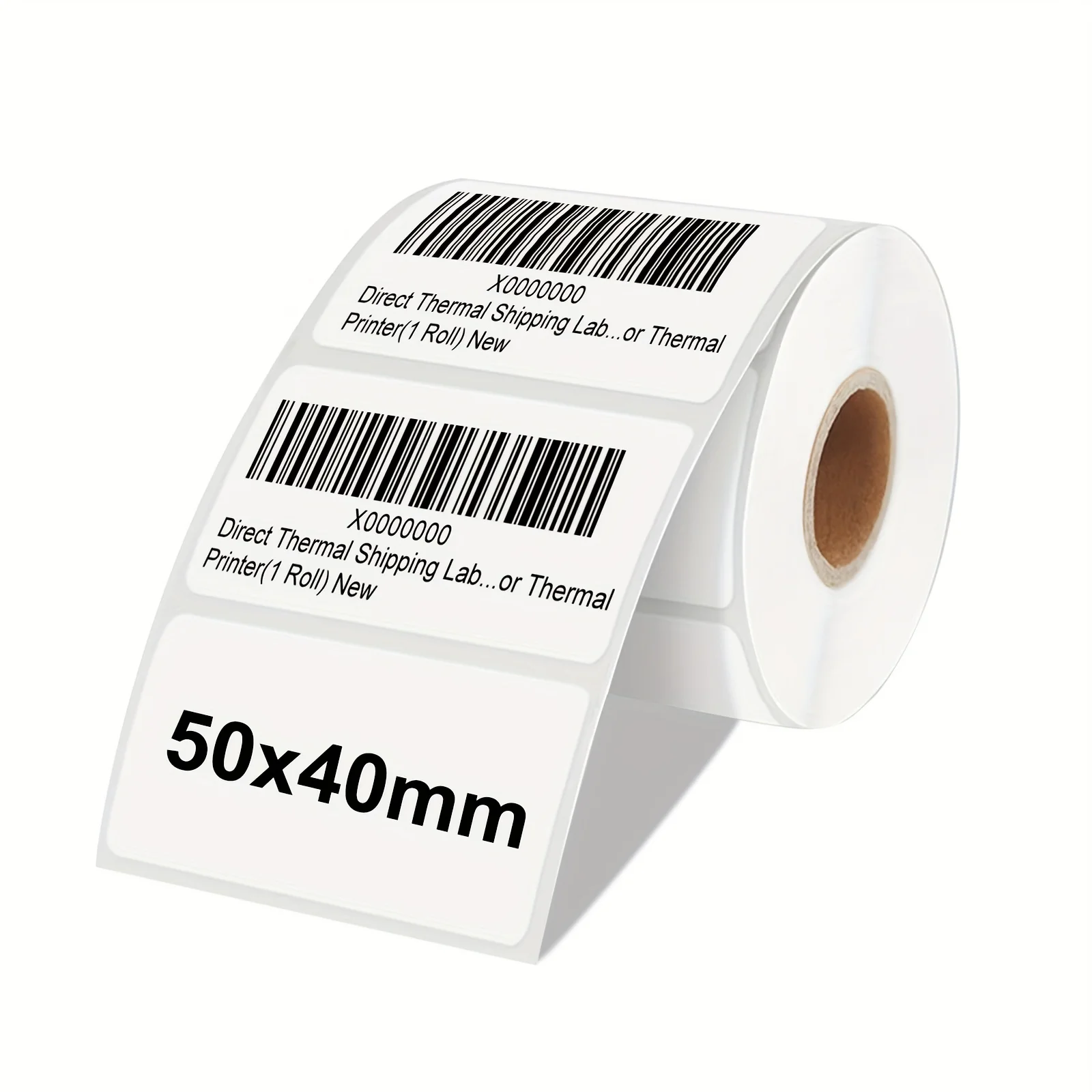 50*40mm Direct Thermal Labels Adhesive Sticker Thermal Sensitive Adhesive Waybill Sticker Barcode Printer Labels (500 Labels)
