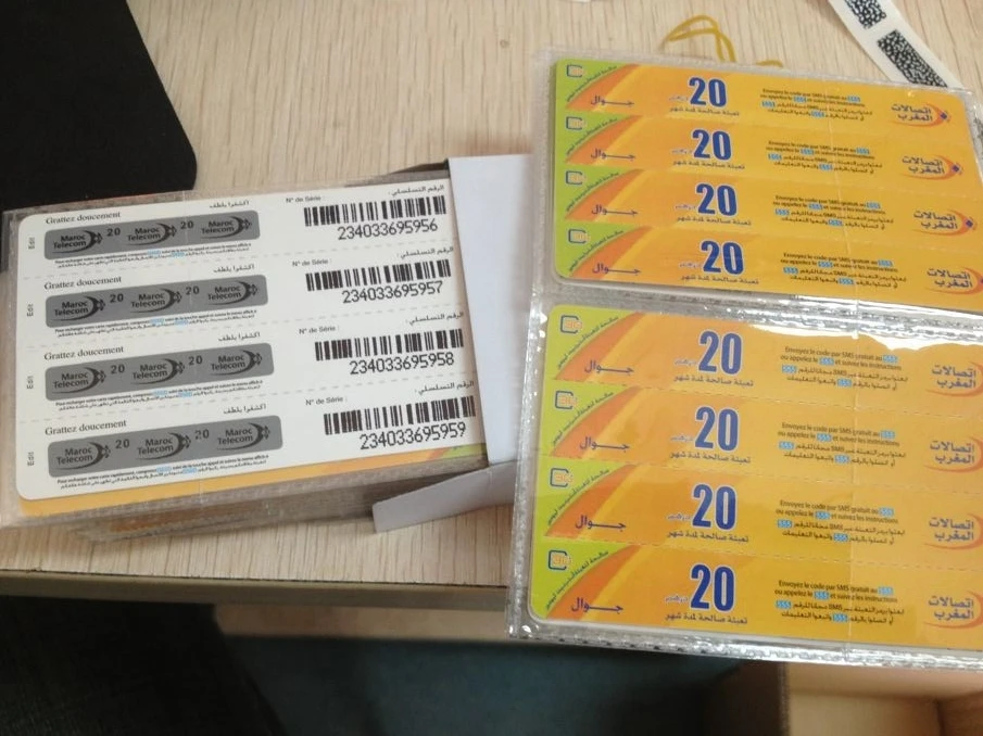 Multi-PIN top off prepaid recharge scratch off card