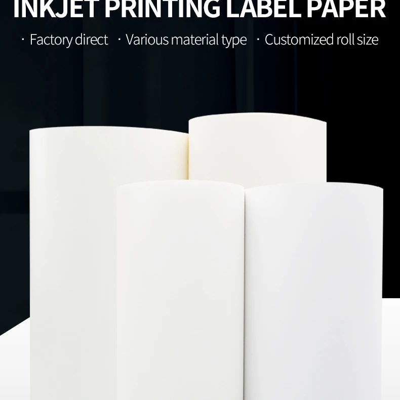 Self Adhesive Inkjet printable Vinyl Roll waterproof holographic label Inkjet Printing paper