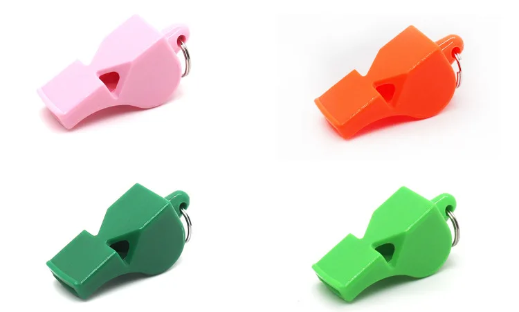 KYWH031 Outdoor games emergency alarm plastic whistle referee whistle without lanyard