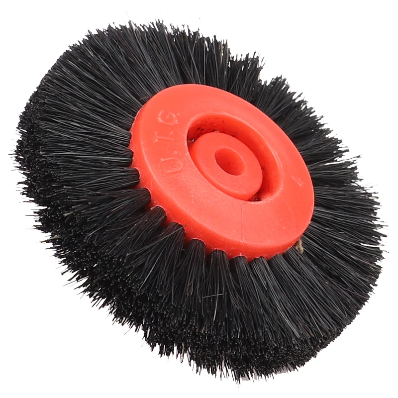4C Polishing Brush, Red Plastic Center with Straight Bristle Brush