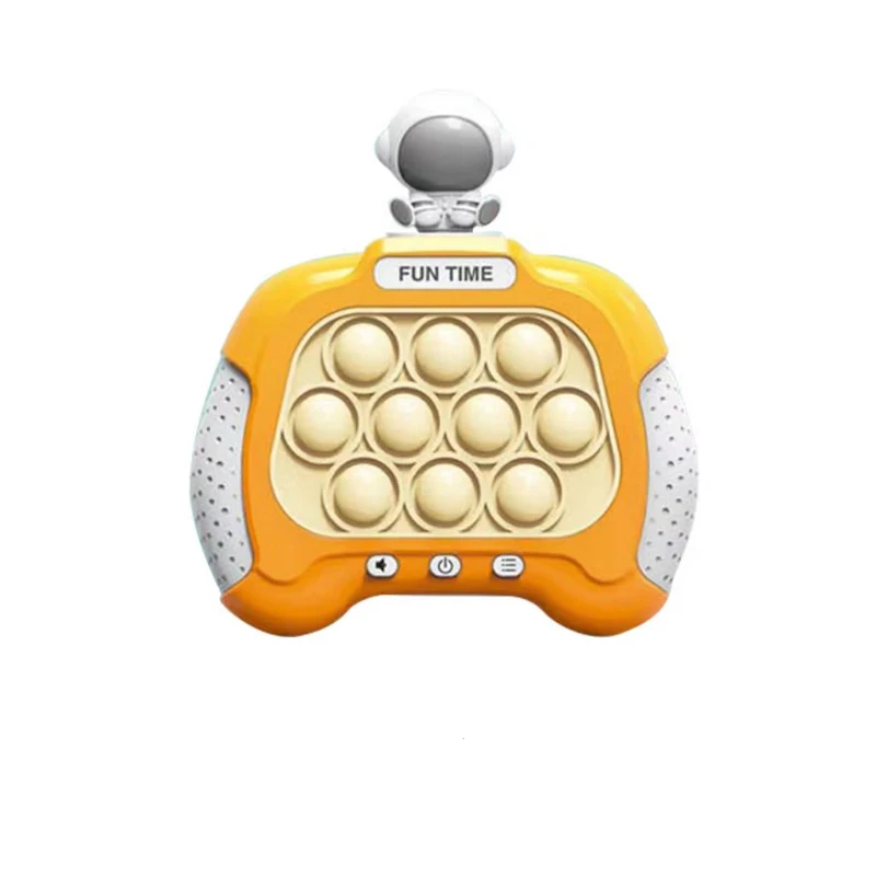 Hot selling Kids Decompress Press Music Whack-a-mole Game Educational Aerospace Astronaut Pop Quick Push Speed Game oys
