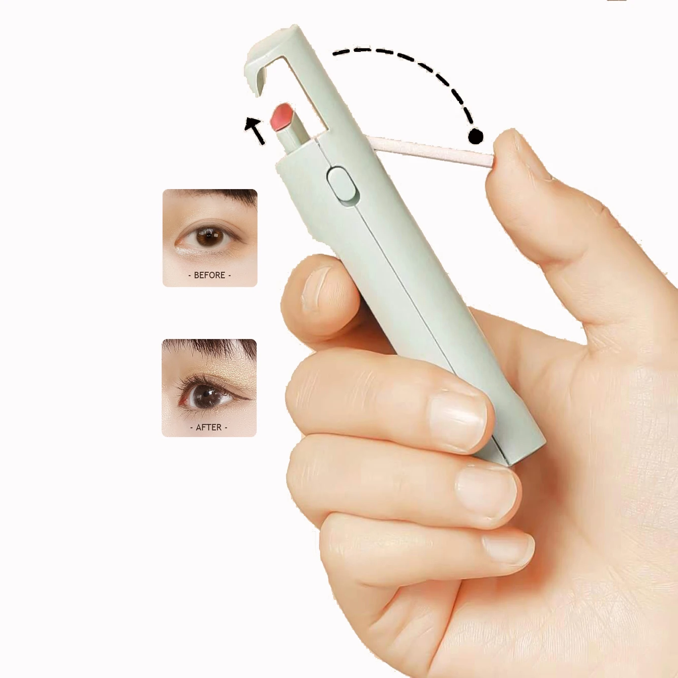 Красивый инструмент, розовые Симпатичные щипцы для завивки ресниц, легко вьющиеся, OEM электрические нагреваемые щипцы для завивки ресниц с зарядкой через USB, Индикатор нагрева