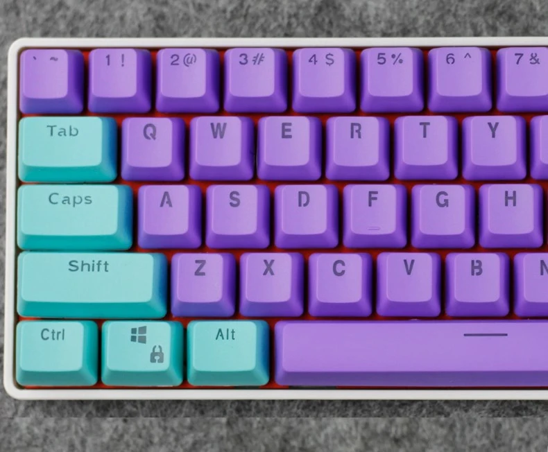 61 клавиша PBT Doubleshot клавиши с подсветкой OEM профиль для MX Механическая игровая клавиатура ANSI GH60 RK61/ALT61/Annie/покер