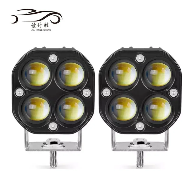 3 inch lens led work light laser headlight white yellow dual color spotlight  Led light bars off road lights 4x4  truck led lamp