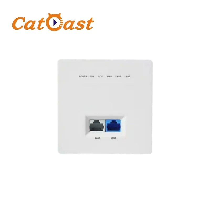 1GE+2.5GE 86 Type XPON ONU Support IP4/IP6 Virtual Server Line Testing Fiber Optical MINI Plastic Material