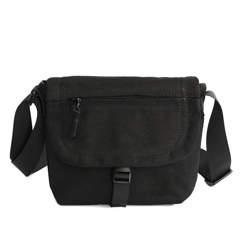 Japanese style pure color contracted cross-body bag men and women mini one-shoulder bag out of the backpack