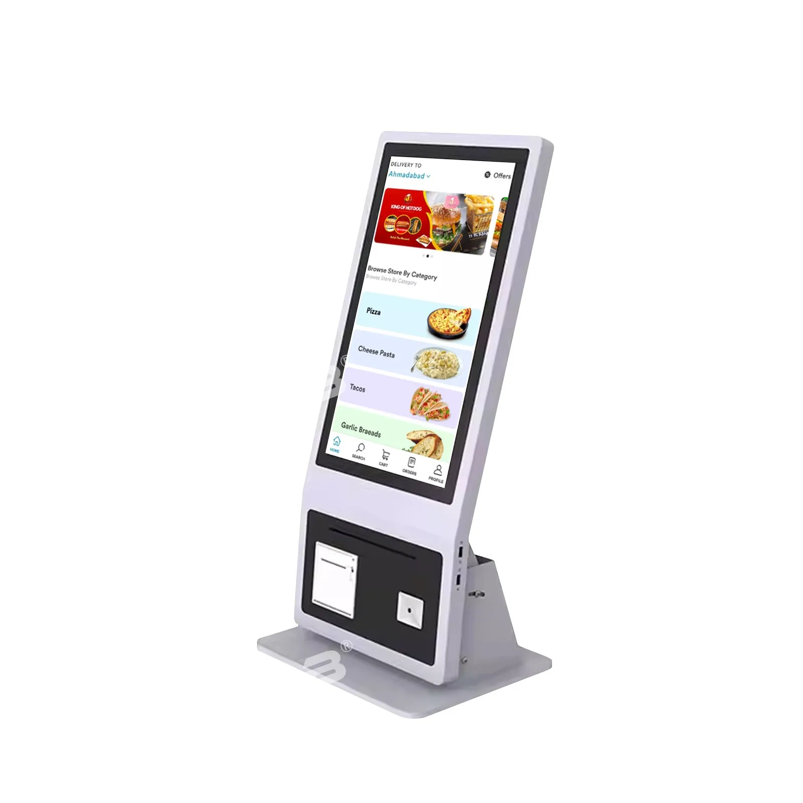 360SPB Fast Food Takeaway Touch Screen Ordering Self Service Machine Manufacturer Desktop Kiosk Payment Terminal For Restaurant