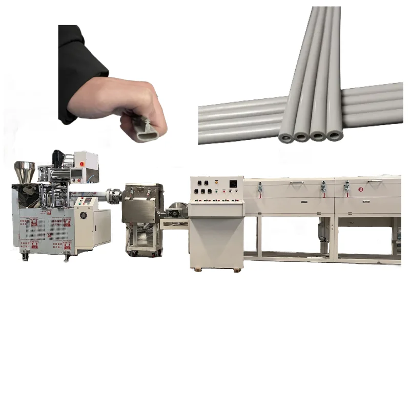 Silicone tube production line Automatic silicone sealing strip extruder line Flexible Seal Strip making machine