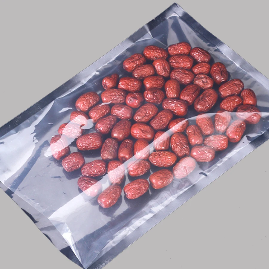 Mylar три боковых уплотнения серебряной алюминиевой фольги мешки с одной стороны прозрачное окно