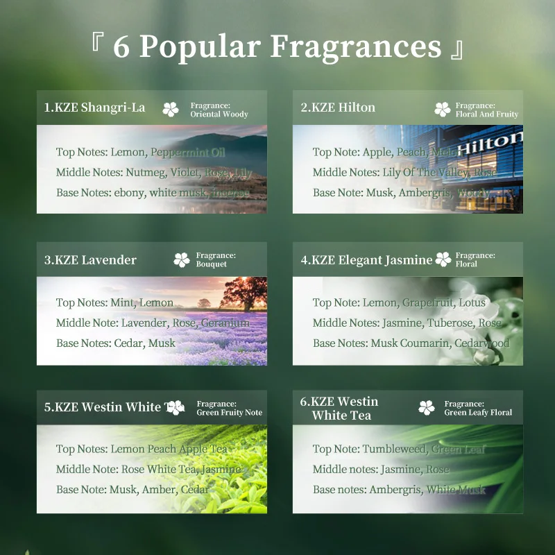 Wholesale Luxury Reed Diffuser Gift Sets Flower Fragrance Diffuser Essential Oil With Green Box Rattan Sticks