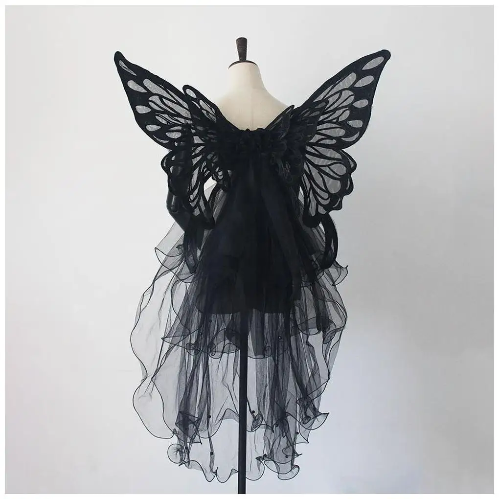 Angel Wings Pink Devil Cosplay Cape Sign Macrame Angels Show Golden Decoration Lace Big Size Light Fabric Giant Led Pixel Wings