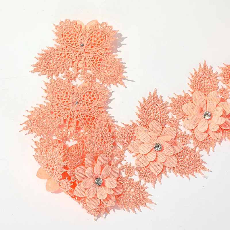 Factory direct sales fashion garment lace New design Spot drill tailorable lace Costume decoration