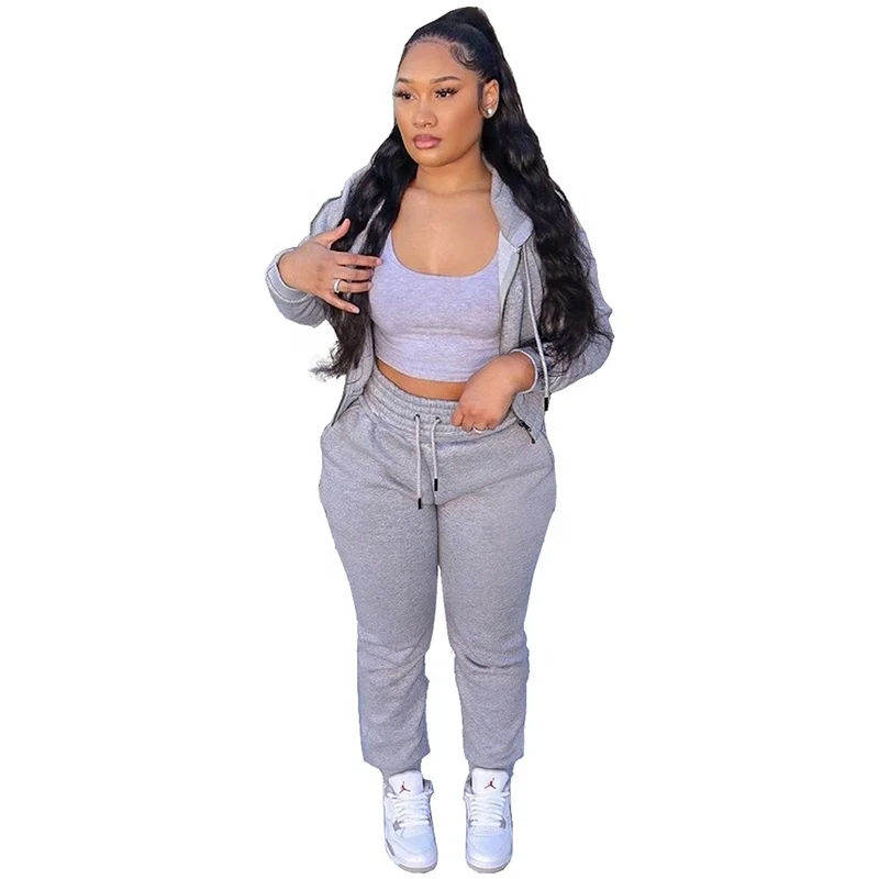 New Design Womens Track Suits Crop Hoodie Velour Tracksuit Pink Soft Two Pieces Velvet Tracksuit For Women