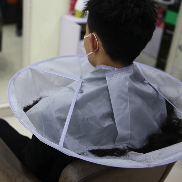Adult Child Universal Hair Cutting Apron Bib Waterproof Foldable Cleaning Hair Salon Cape for Men Shaving Beard