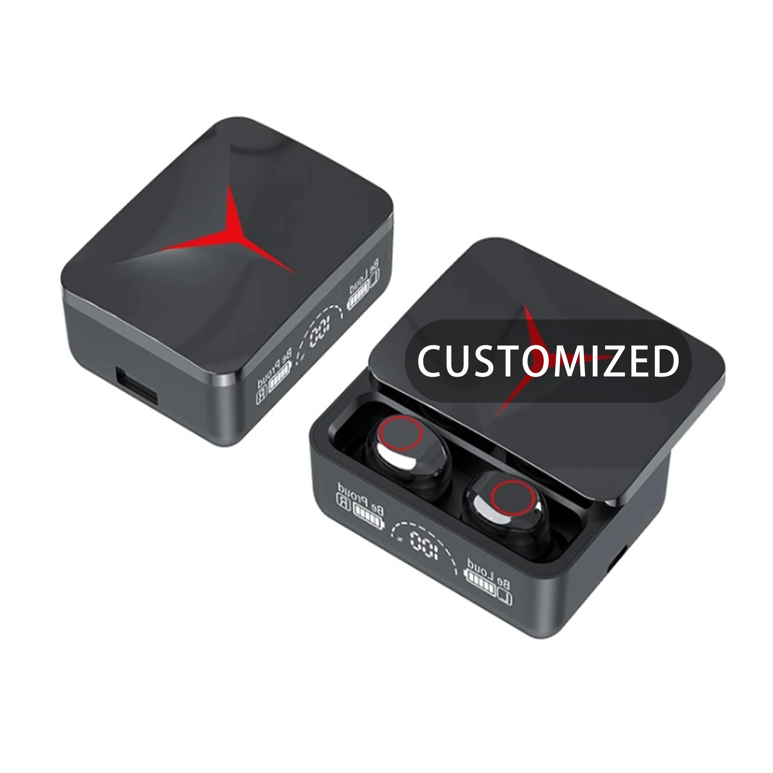 2024 Best Seller M90 Pro LED Digital Display True Wireless In-ear Earphones Stereo Game Earphone TWS Wireless Earbuds headphones