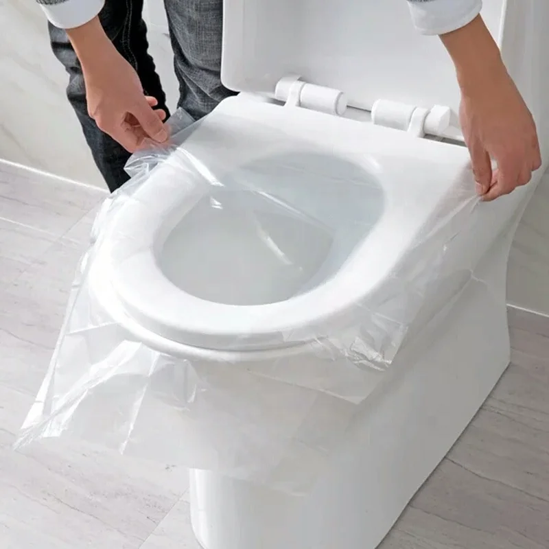 Individual Travel Disposable Waterproof Plastic Toilet Seat Cover Packaged for Individual Use