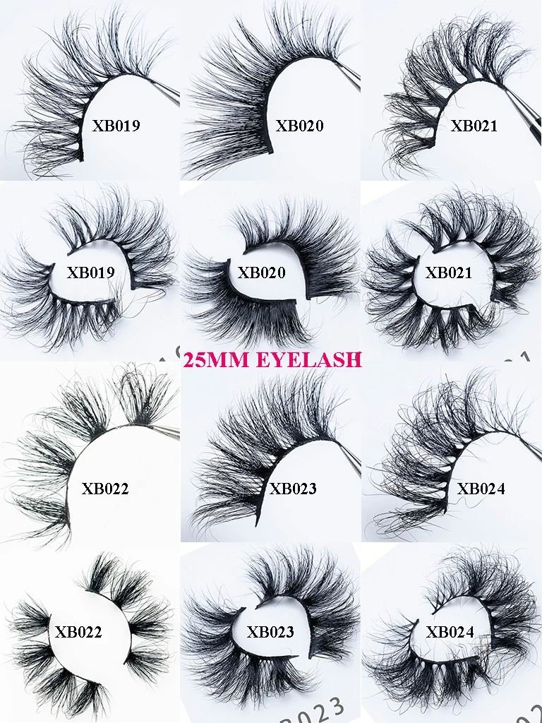 Factory direct  private label 25mm eyelashes mink 3d mink lashes