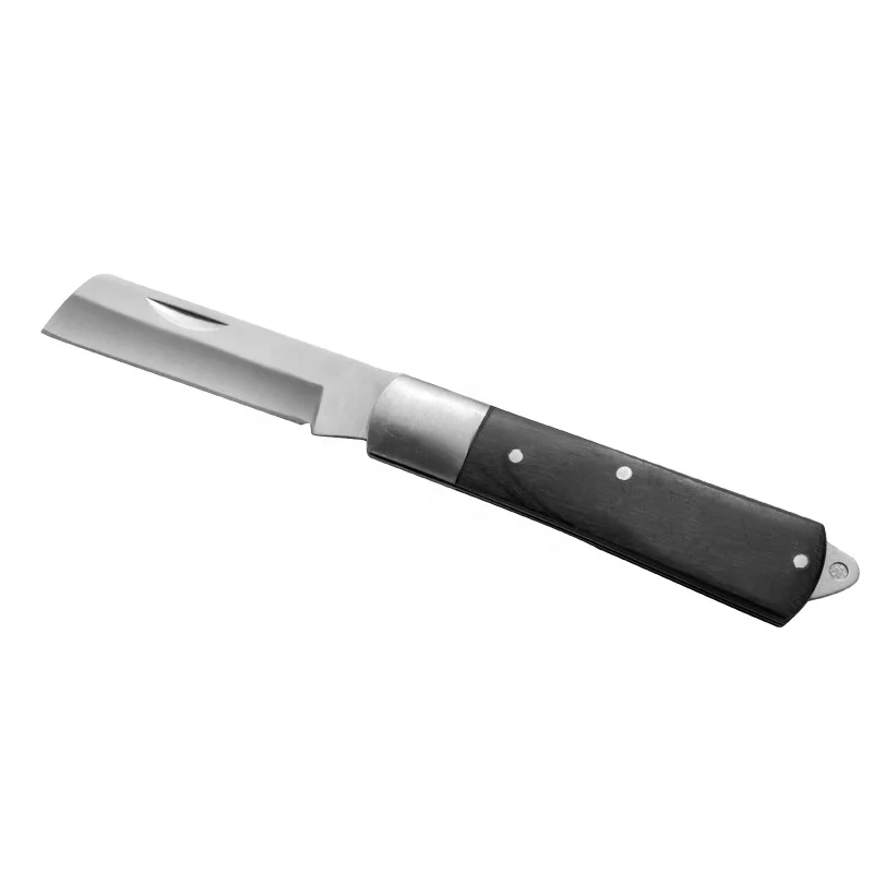 Custom Logo Folding Stainless Steel Garden Grafting Knife Utility Blade Hunting Cutting Tactical EDC Knife