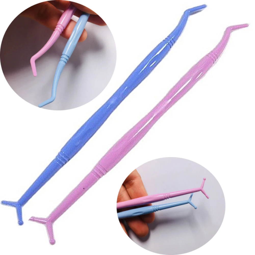 2 шт./пакет стоматологические композитный полимерный гибкие Plugger инструменты для наполнения пластиковой автоклавной 135C Синий Розовый Стоматологическая инструмент