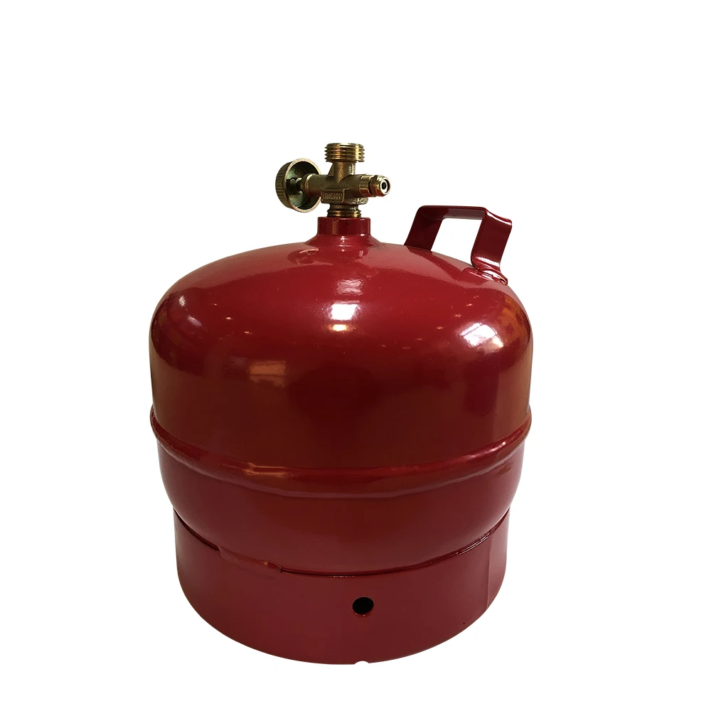 Ukraine LPG gas cylinder  2kg brass valve lpg cylinder camping cylinders kitchen cooking