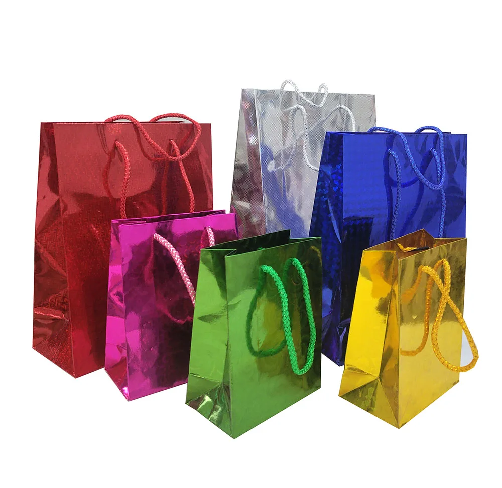 hologram laser bags in multi-size and multi-color